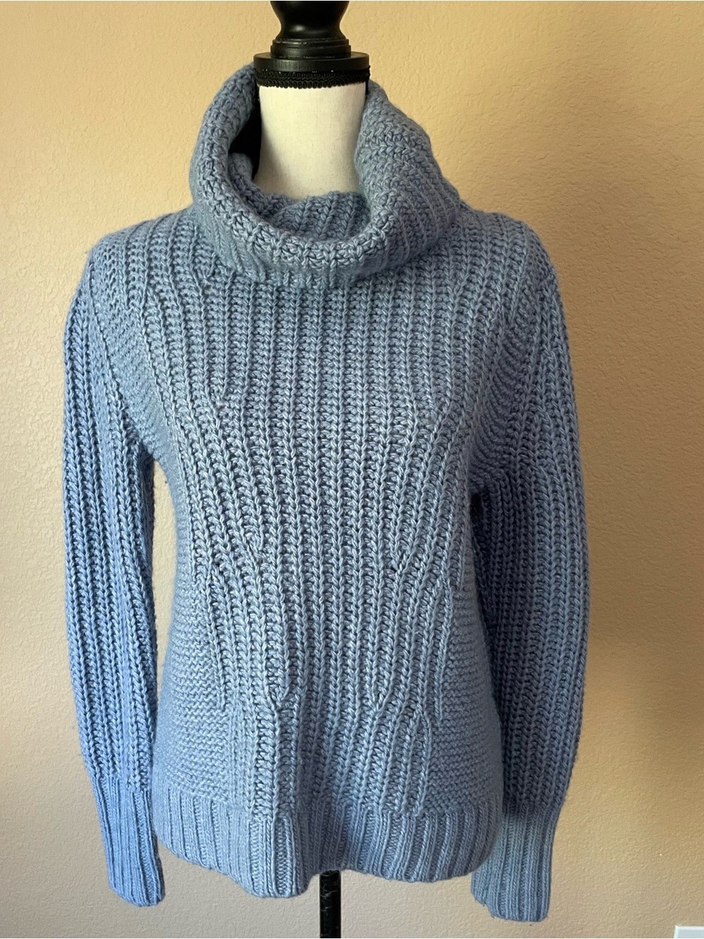 Banana Republic Italian Yarn Alpaca Merino chunky Knit fisherman Sweater S